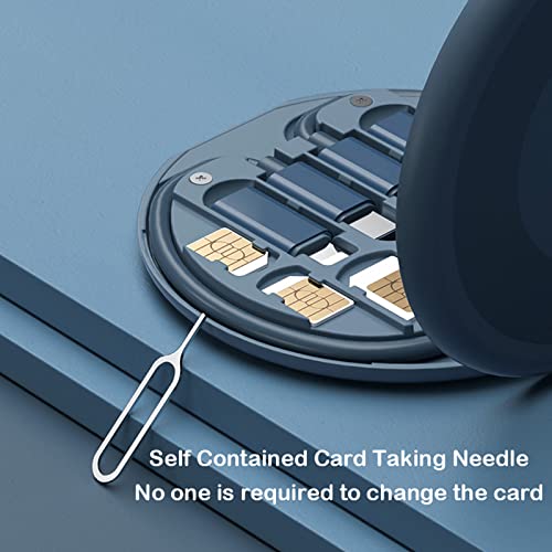 Best Selling 6 in 1 Phone Holder Eject Pin Multi-Type C USB Adapter Cable Conversion Portable Storage Box