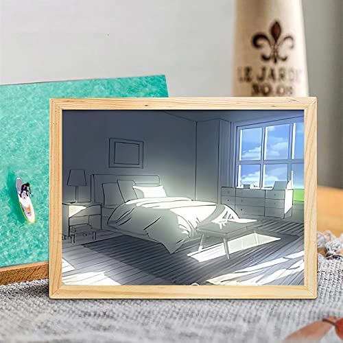 Light Painting Decorative Piece with Adjustable Lighting Inspired by Hwang Seontae