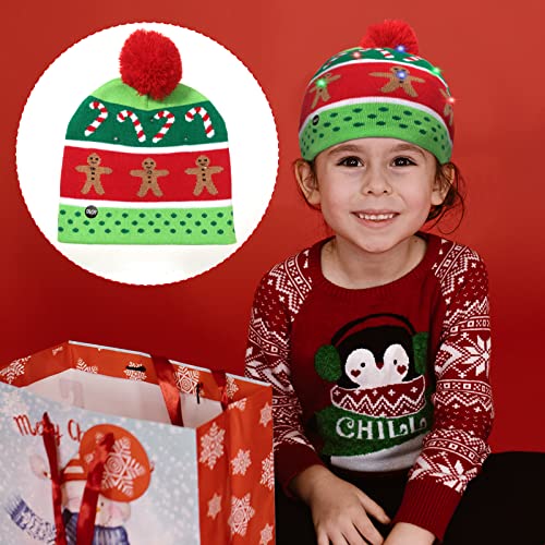 LED Knitted Christmas Beanie