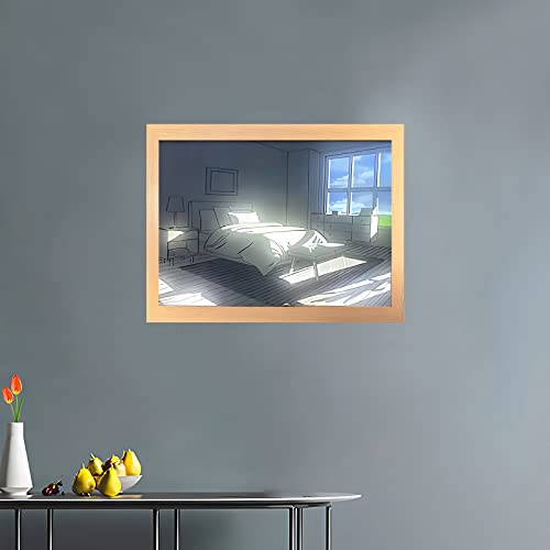 Light Painting Decorative Piece with Adjustable Lighting Inspired by Hwang Seontae