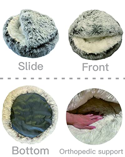 Soft Plush Round Cat Bed Pet