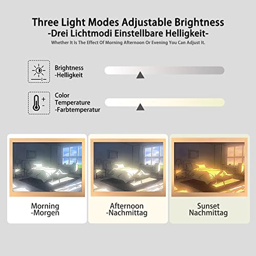 Light Painting Decorative Piece with Adjustable Lighting Inspired by Hwang Seontae