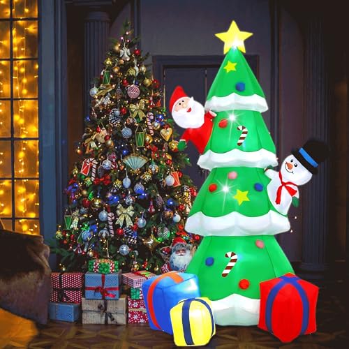 Glowing Santa Tree