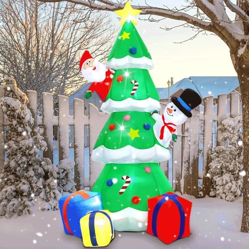 Glowing Santa Tree