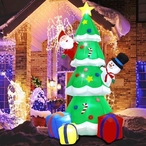 Glowing Santa Tree