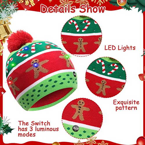 LED Knitted Christmas Beanie