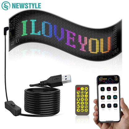 FlexiGlow Car LED Sign