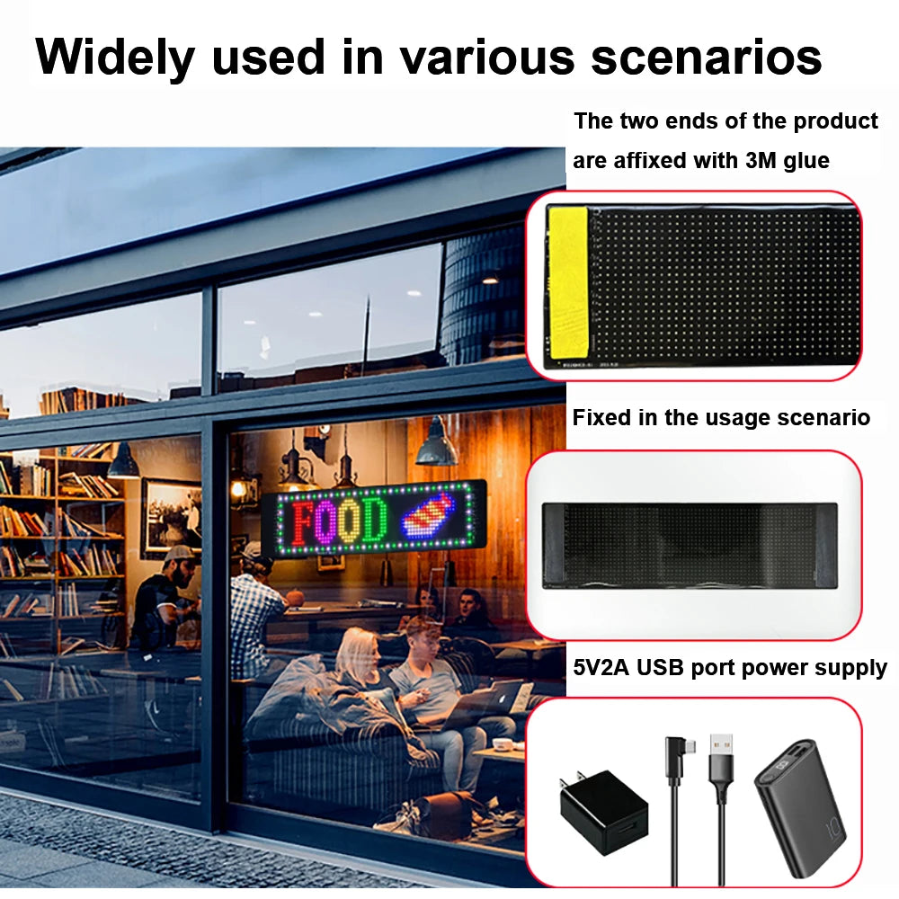 FlexiGlow Car LED Sign