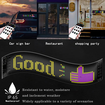 FlexiGlow Car LED Sign